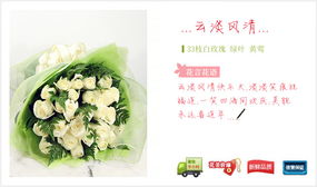 风淡云轻 中国网上花城白玫瑰花束赏析